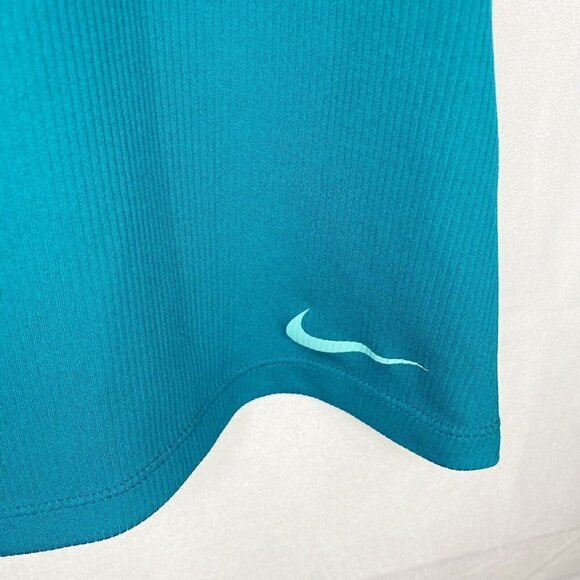 Nike Dri-Fit Racerback Tank Top Women's Size S Teal Mesh Running Athletic Shirt - Picture 4 of 7